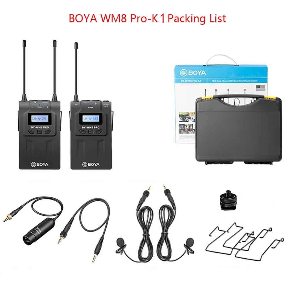 infinitetech-mic-82360 BOYA BY-WM8 Pro K1 wireless microphone kit