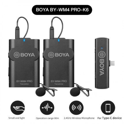 BOYA BY-WM4 Pro K6 Type-C wireless microphone