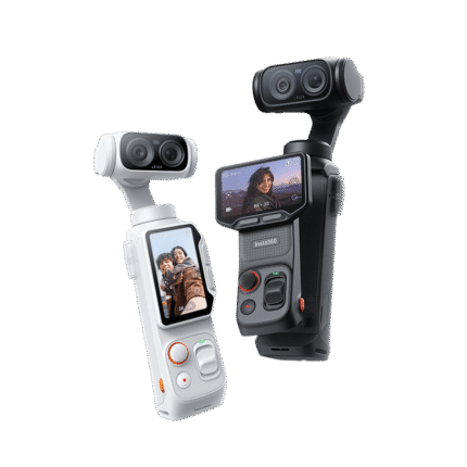 Insta360 Luna Ultra in Stellar White and Cosmic Black