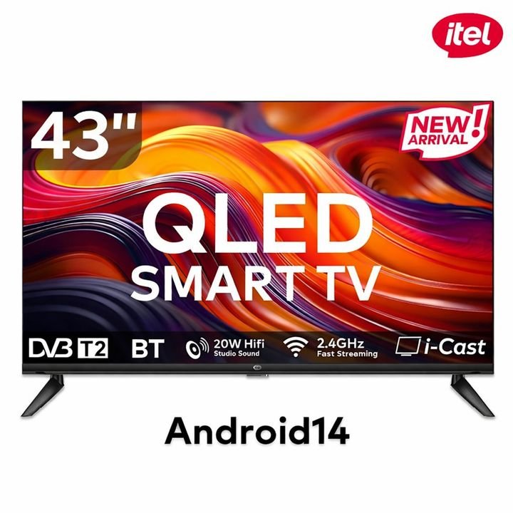 itel L4360N 43-Inch QLED Smart TV Android 14 in Kenya