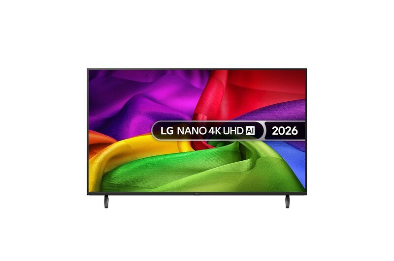 LG 50NU804B6LA 2026 model-family manufacturer image LG 50-inch NU80 series 2026 4K Nano UHD Smart TV, manufacturer image of related NU800B6LC variant