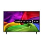 LG NU80 2026 Nano UHD Smart TV family promotional image; representative image, exact 55NU8040B6LA chassis not established
