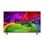 LG 65-inch NU80 2026 Nano UHD Smart TV front view manufacturer family image, related model 65NU800B6LA