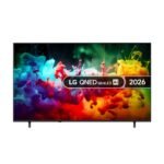LG 75QNED72B6A 75-inch 2026 QNED Mini LED 4K television front view, official LG UK image