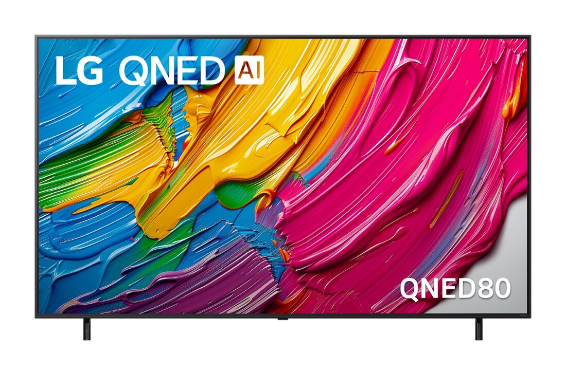 LG 75QNED80A6A Official Manufacturer Image LG 75QNED80A6A 75-inch QNED80 4K Smart TV official LG front view