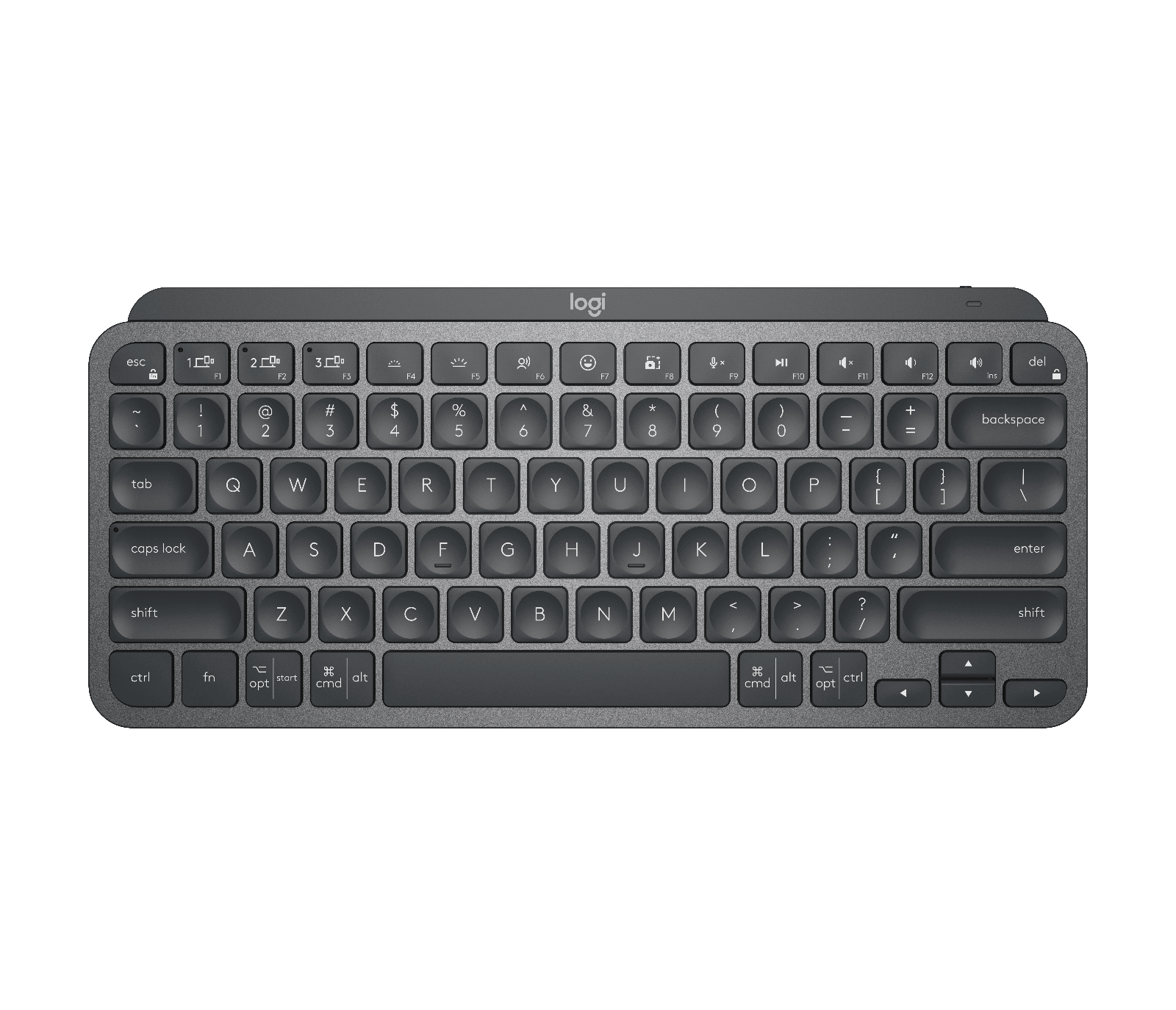 Logitech MX Keys Mini Wireless Keyboard – main view Logitech MX Keys Mini Wireless Keyboard – main product view