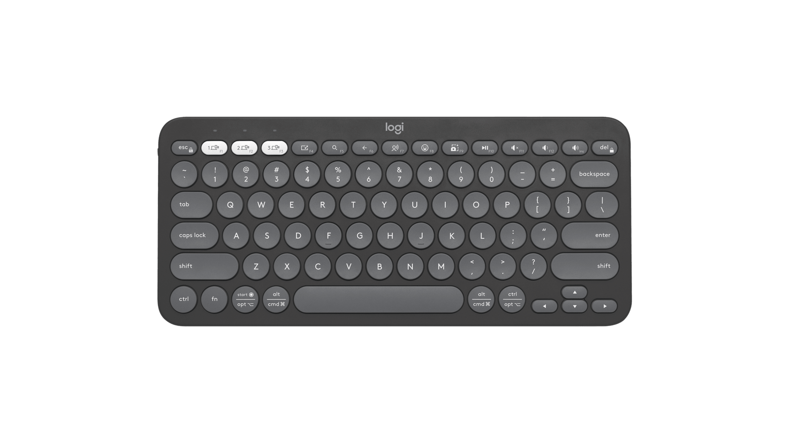 Logitech Pebble Keys 2 K380s Bluetooth Keyboard – main view Logitech Pebble Keys 2 K380s Bluetooth Keyboard – main product view