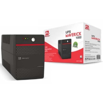 Mercury Maverick 1050VA uninterruptible power supply with retail packaging, model to confirm