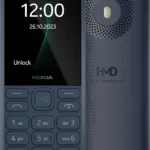 Nokia 130 Dark Blue front and back with physical keypad