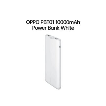 OPPO 10000mAh portable power bank in white