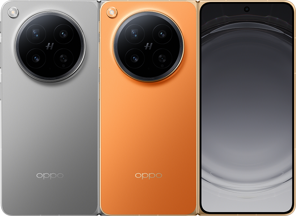 OPPO Find N6 16GB/512GB OPPO Find N6 16GB 512GB foldable smartphone in Stellar Titanium and Blossom Orange