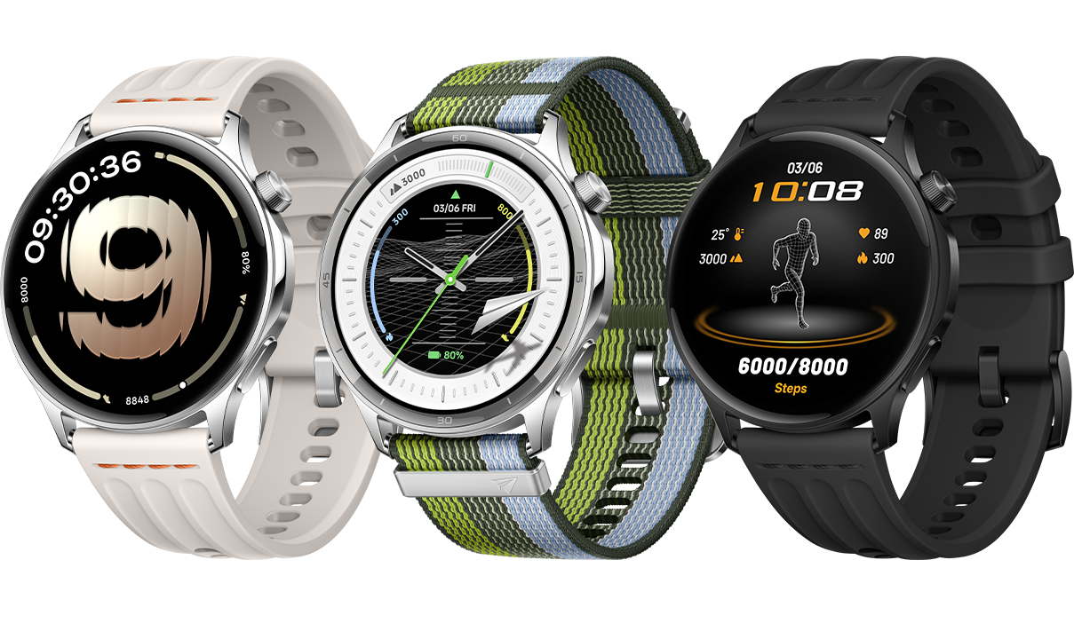 OPPO Watch S OWWE262 smartwatch in Air Silver Silver Gleam and Phantom Black
