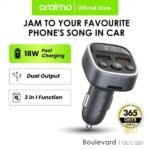 Oraimo Boulevard OCC-32D Bluetooth FM transmitter car charger with 18W dual USB