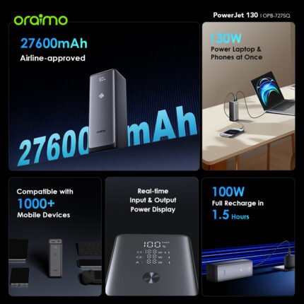 Oraimo power bank OPB-727SQ manufacturer product visual
