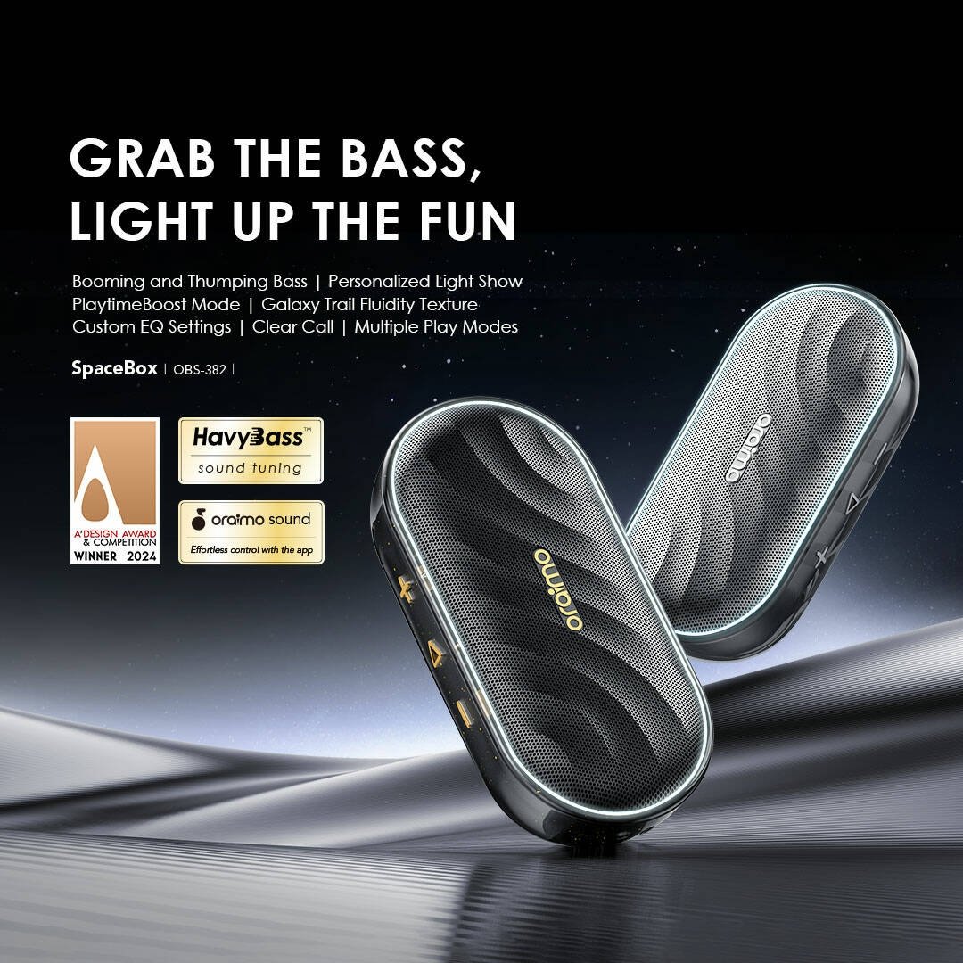 Oraimo SpaceBox OBS-382 Bluetooth Speaker Oraimo OBS-382 official product design for Kenya