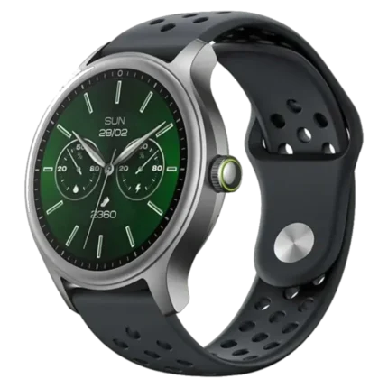 Oraimo Watch 6R OSW-823 round smartwatch in black with 1.39-inch screen