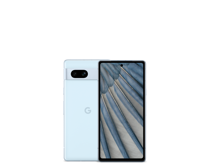 Google Pixel 7a front and rear product reference