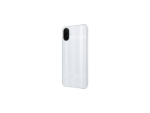 Samsung Galaxy A08 Silver angled rear view official Samsung