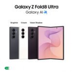 Samsung Galaxy Z Fold8 Ultra Cream Graphite and Violet Shadow color options