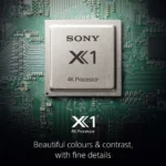 Sony X75K series 4K Processor X1 feature illustration