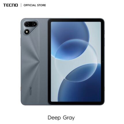 TECNO MegaPad SE 2 Deep Gray tablet front and rear view