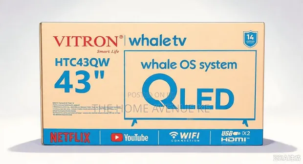 Vitron HTC43QW 43-Inch QLED Whale OS Smart TV in Kenya