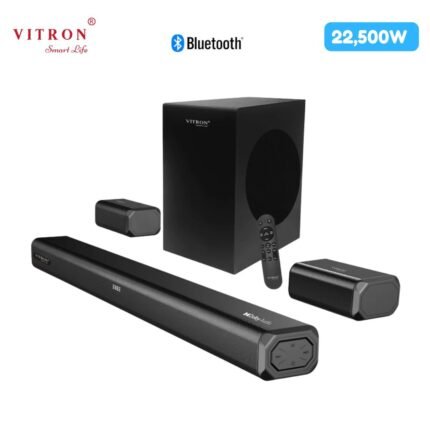 Vitron V685SBD 5.1CH soundbar 22500W with wired subwoofer and satellite speakers