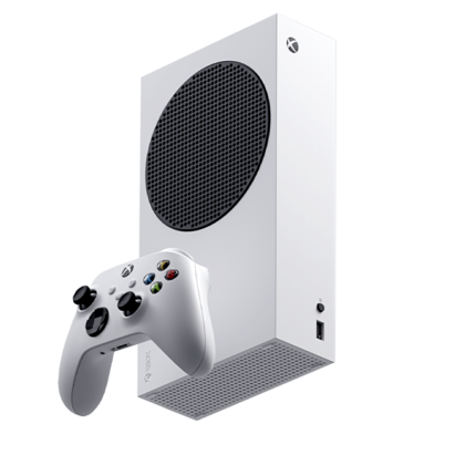 Microsoft Xbox Series S 1TB Robot White console with wireless controller official product image