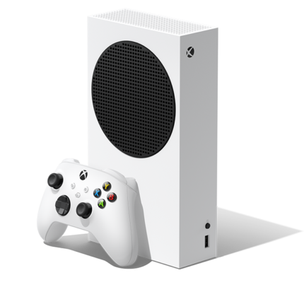 Microsoft Xbox Series S 512GB Robot White console with wireless controller official product image