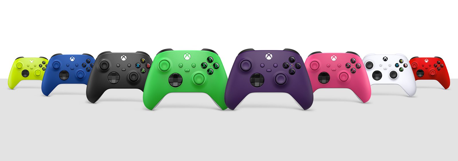 Xbox Wireless Controller Colour Variants Official Image Microsoft Xbox Wireless Controller official colour variants lineup