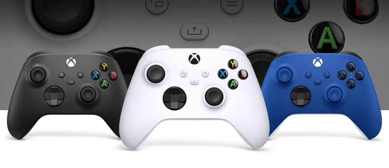 Microsoft Xbox Wireless Controller Robot White and Carbon Black official product variants