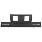 Yamaha PSR-E483 back panel and music rest, brand and model view